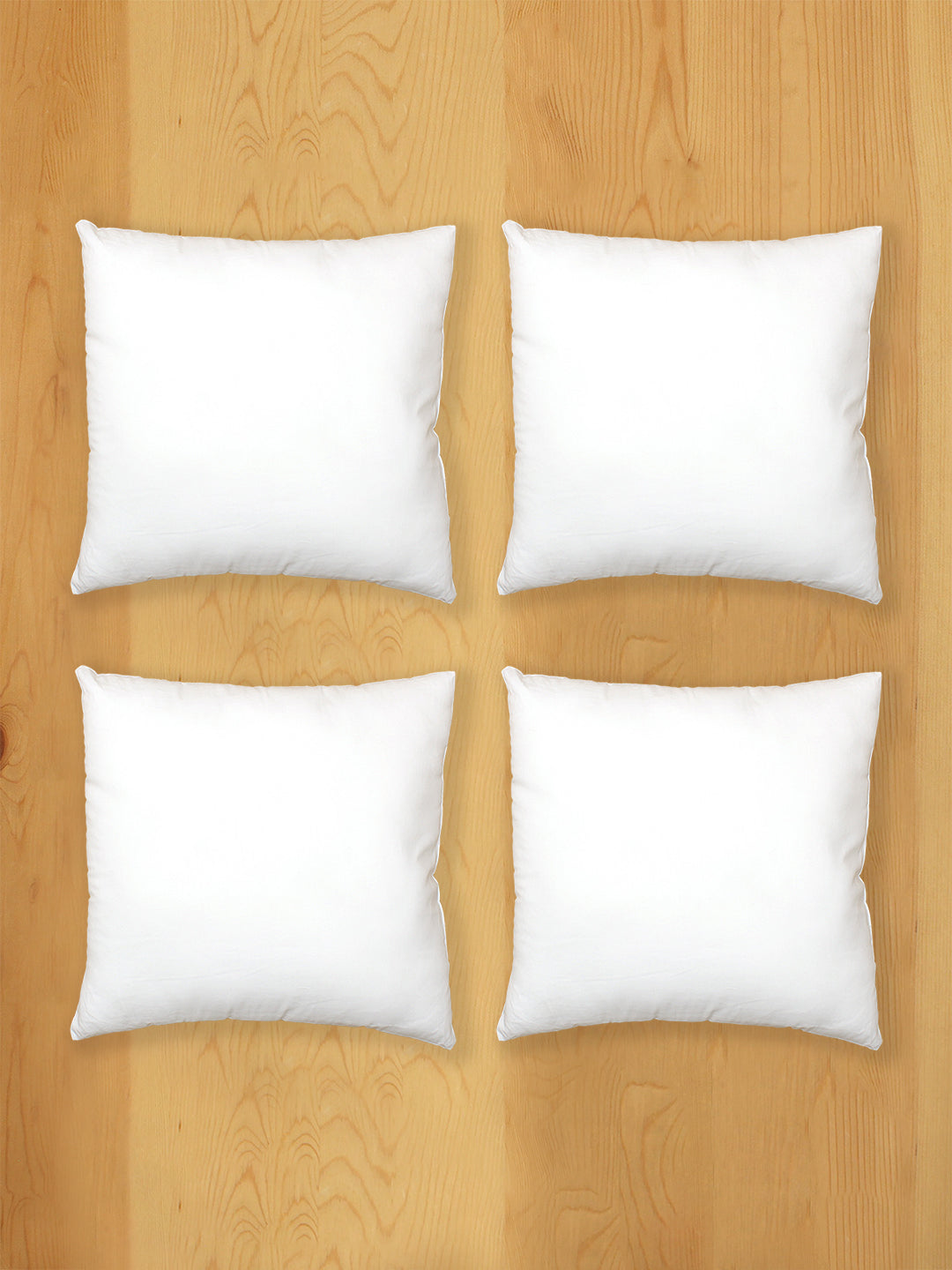 Solid Set Of 4 Cushion Fillers (White)