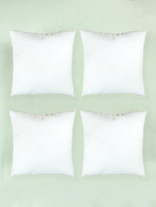 Solid Set Of 4 Cushion Fillers (White)