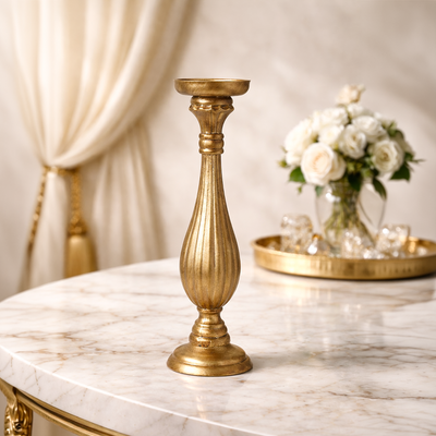 Golden Candle Holder - S