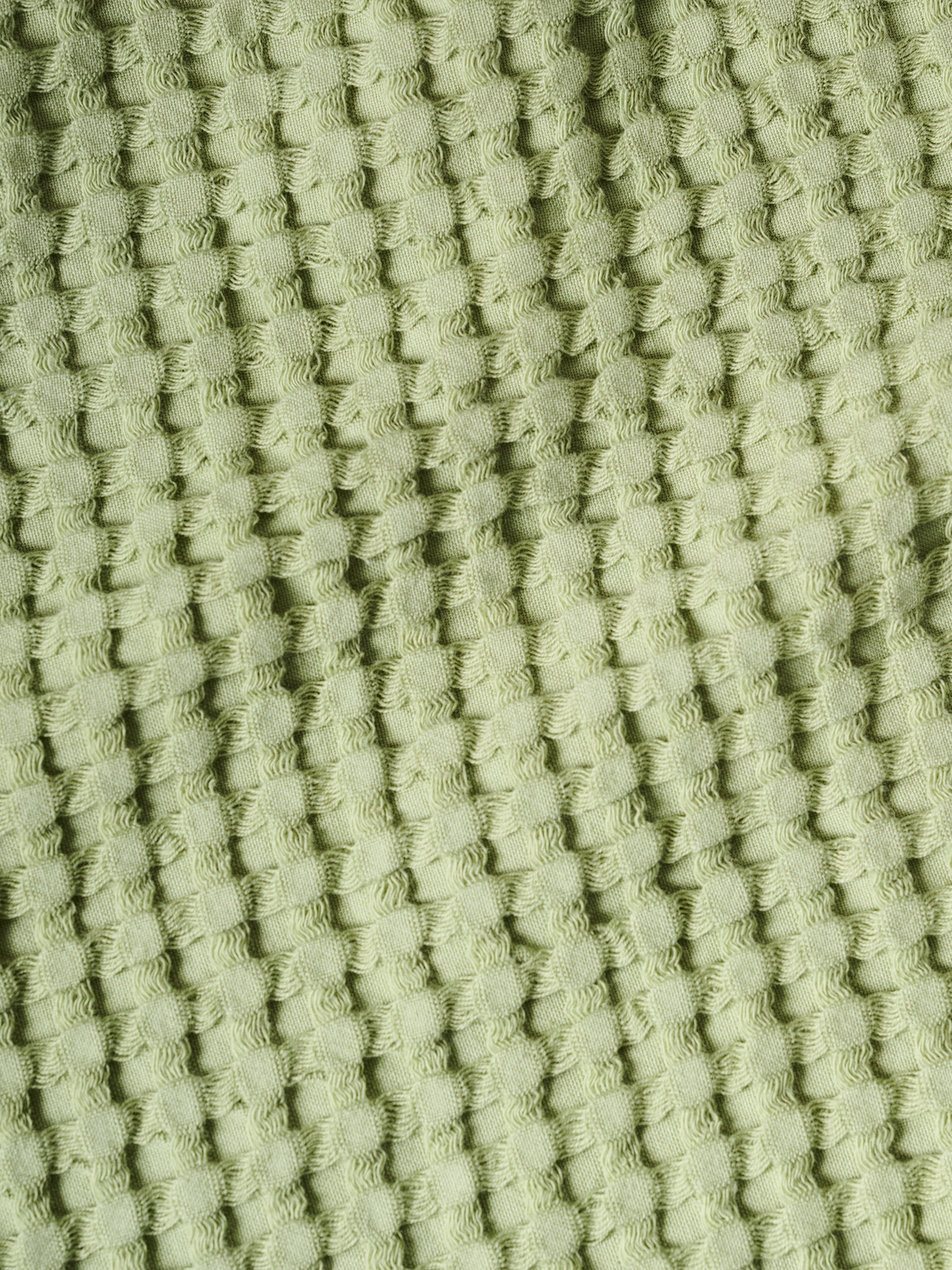Chalk Cotton Waffle Bath Towel Frosted Green