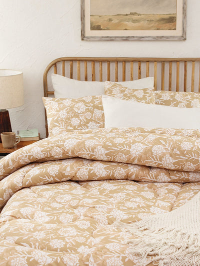 Genda Phool Single Comforter (Beige)