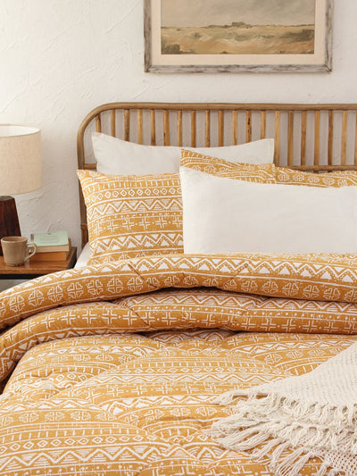Kullu Patti Single Comforter (Yellow)