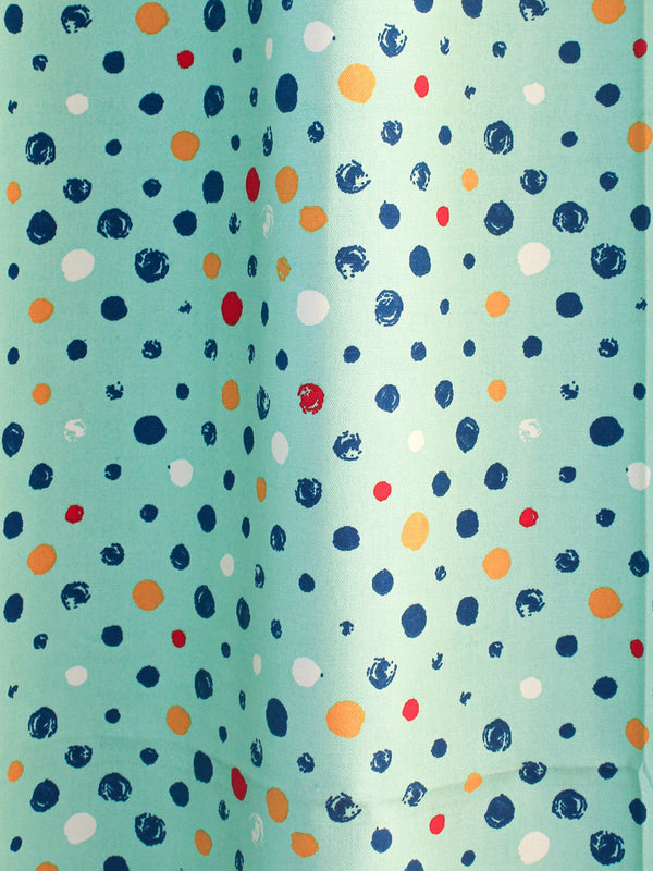 XL Curtain (Blue) - Happy Polka