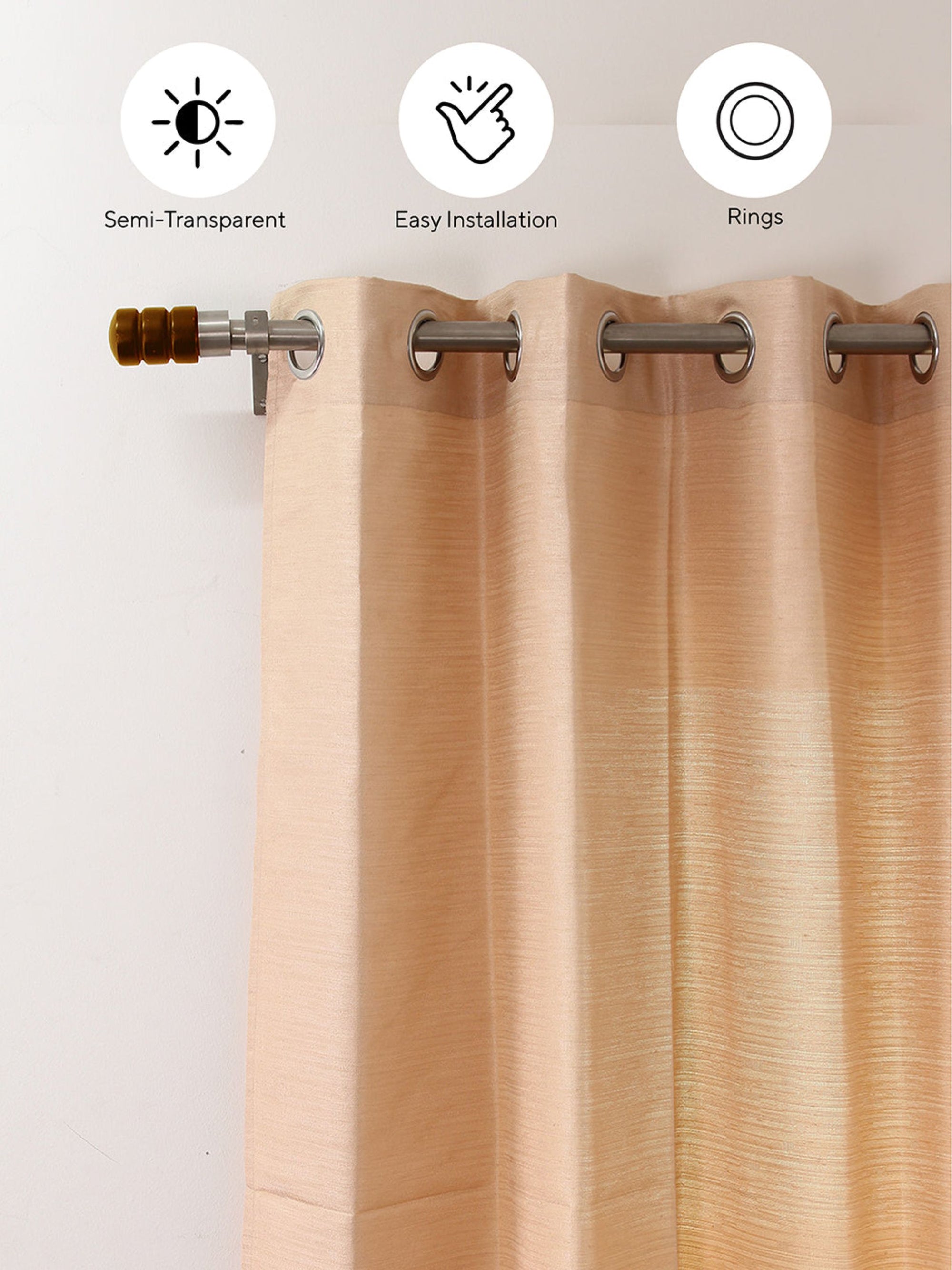 Rose Gold Curtain - Kaveri
