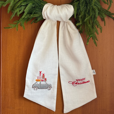 Wreath Sash | Mini Car – Merry Christmas