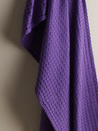 Pixel Cotton Waffle Bath Towel Wild Orchid