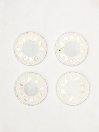 Havelock Set of 4 Coasters (White)