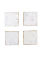 Scallops - Set Of 4 Coasters (White)