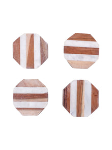 The Striped Coaster (Natural And Wooden)