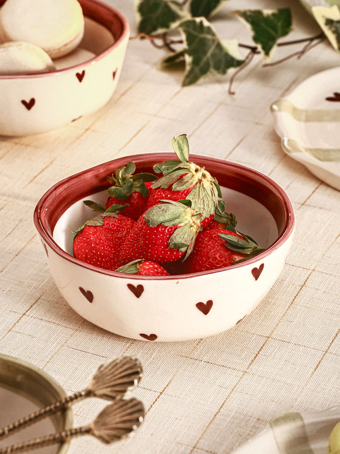 Ceramic Bowl - Lovestruck Red