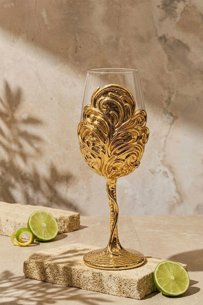 Gold Leaf - Collector Edition Handmade Wine Glass
