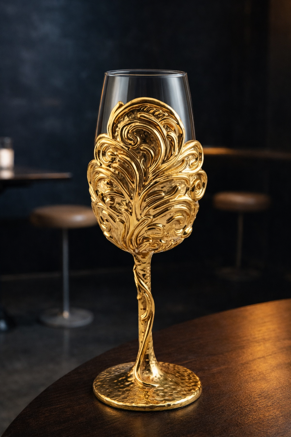 Gold Leaf - Collector Edition Handmade Wine Glass