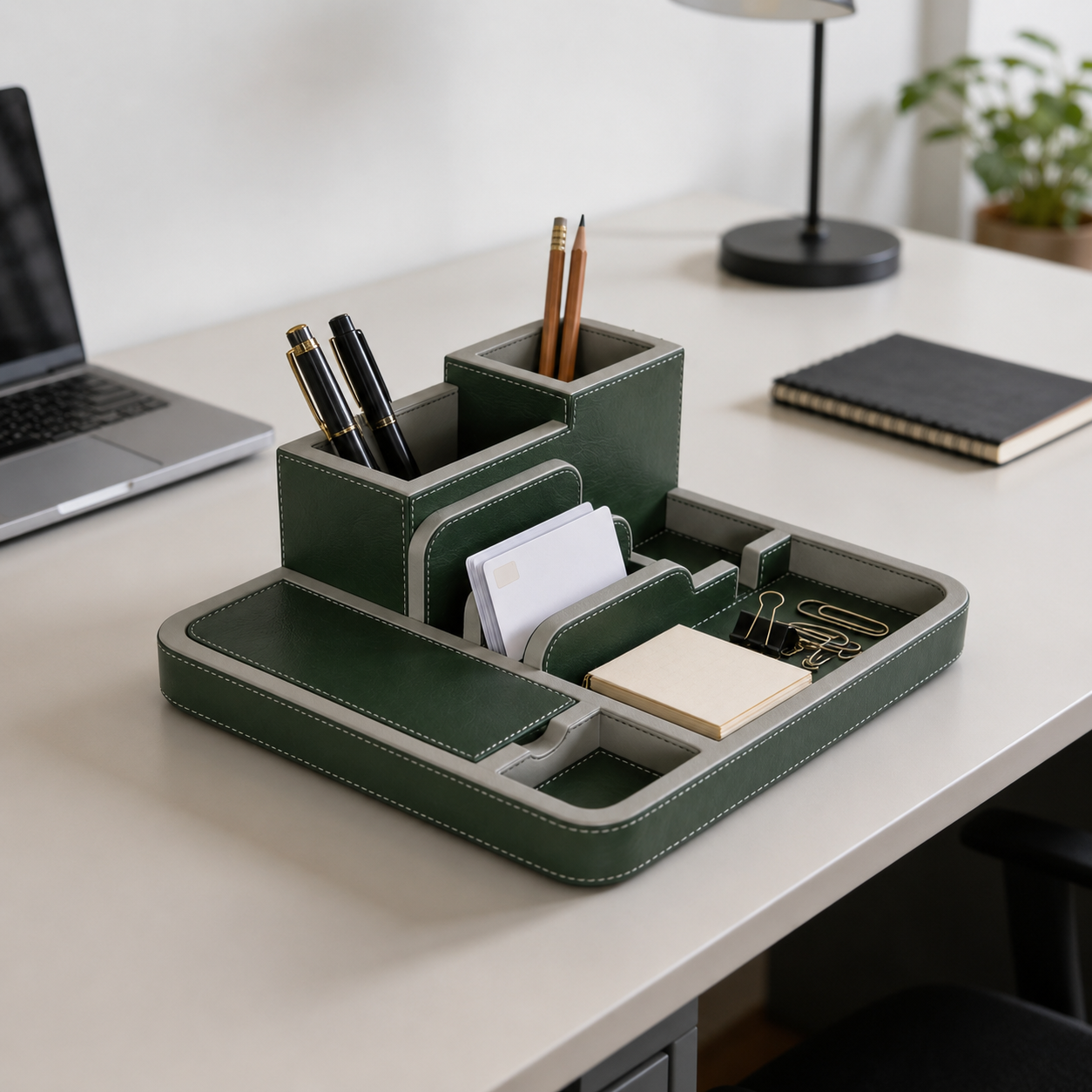 Leather Tray Organizer