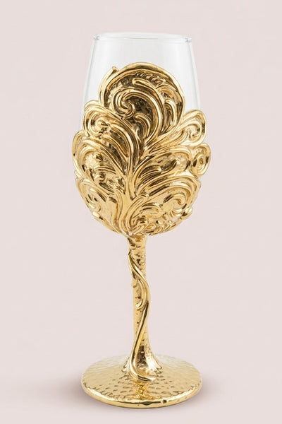 Gold Leaf - Collector Edition Handmade Wine Glass