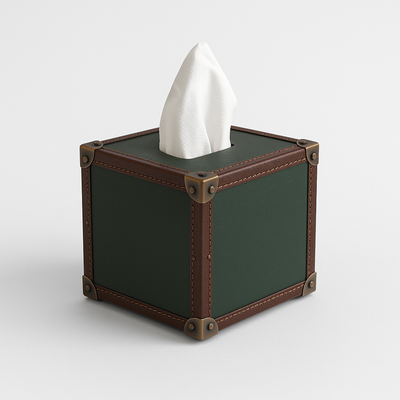 Trunk Tissue Box - Green
