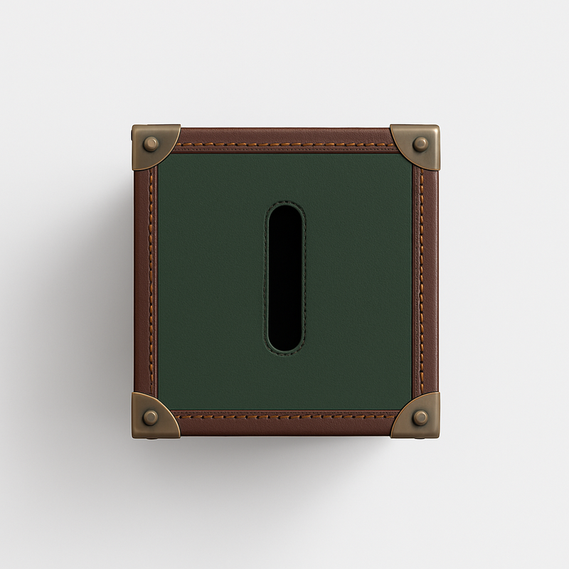 Trunk Tissue Box - Green