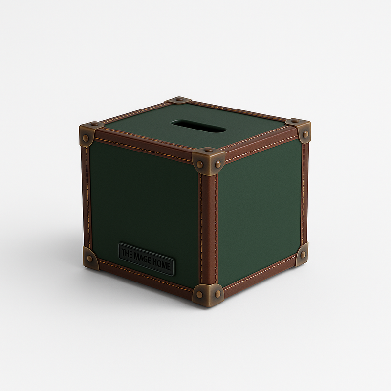 Trunk Tissue Box - Green