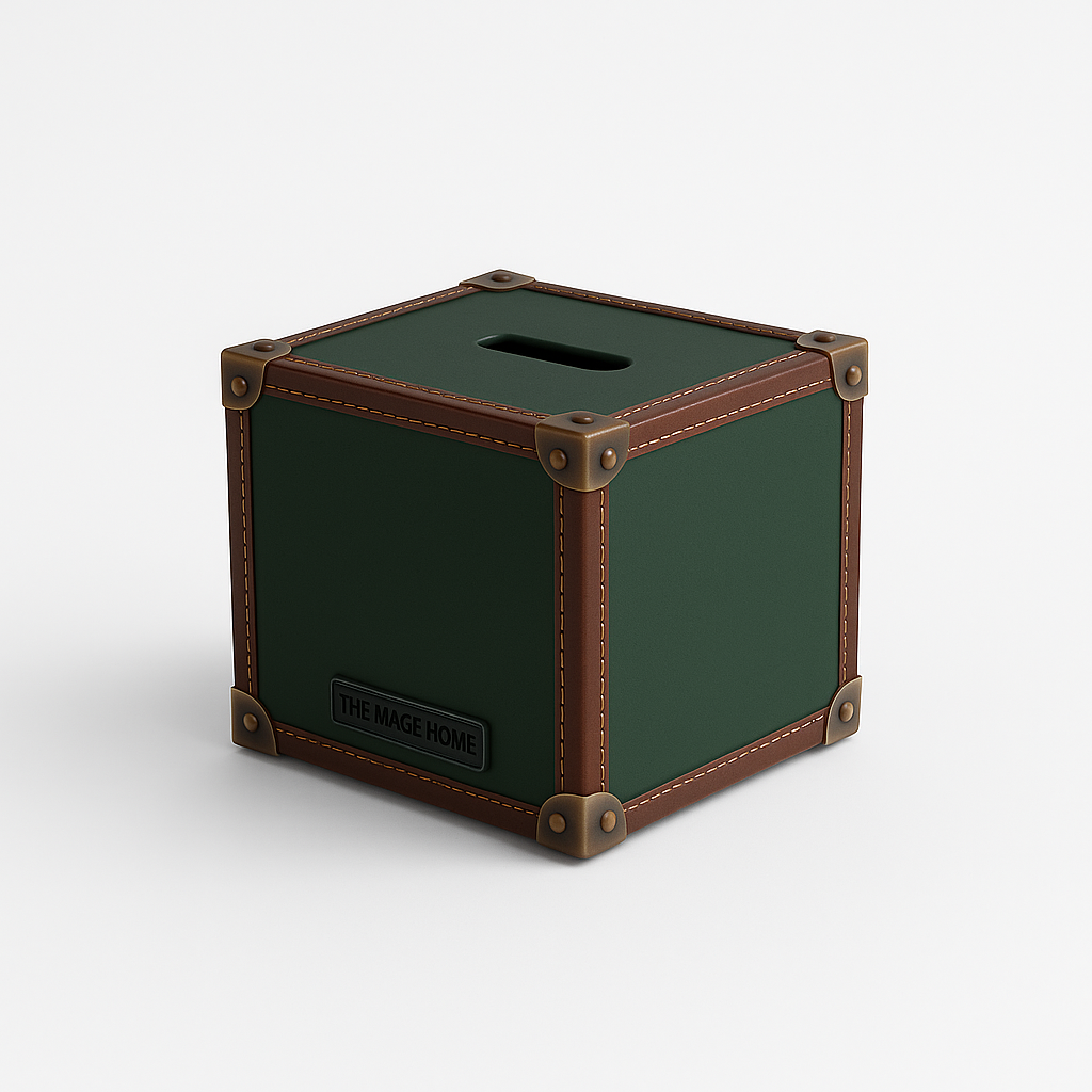 Trunk Tissue Box - Green