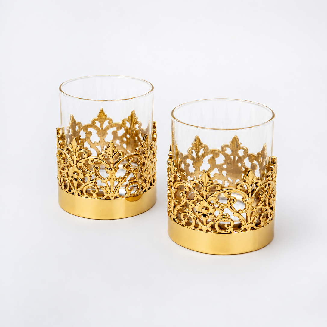ALAYA – HANDMADE WHISKEY GLASS (GOLD)