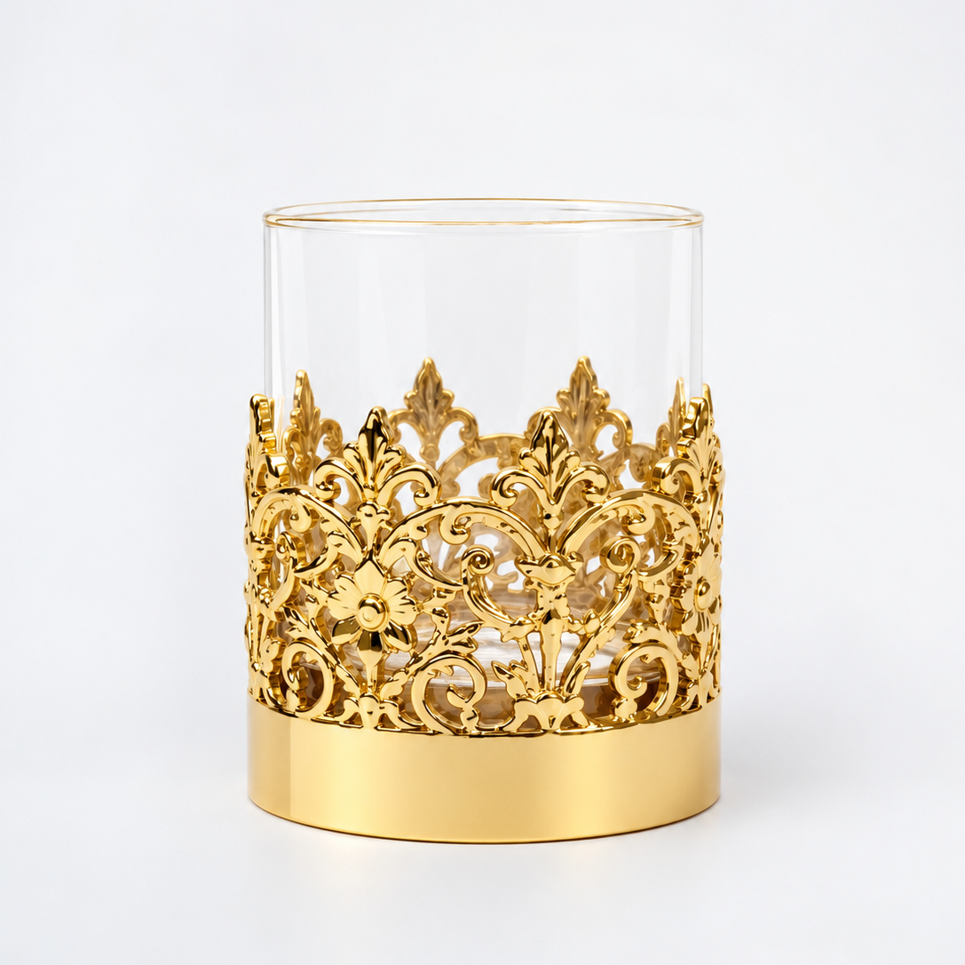 ALAYA – HANDMADE WHISKEY GLASS (GOLD)
