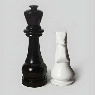 Checkmate chess candle holders close up detail India - The Mage Home