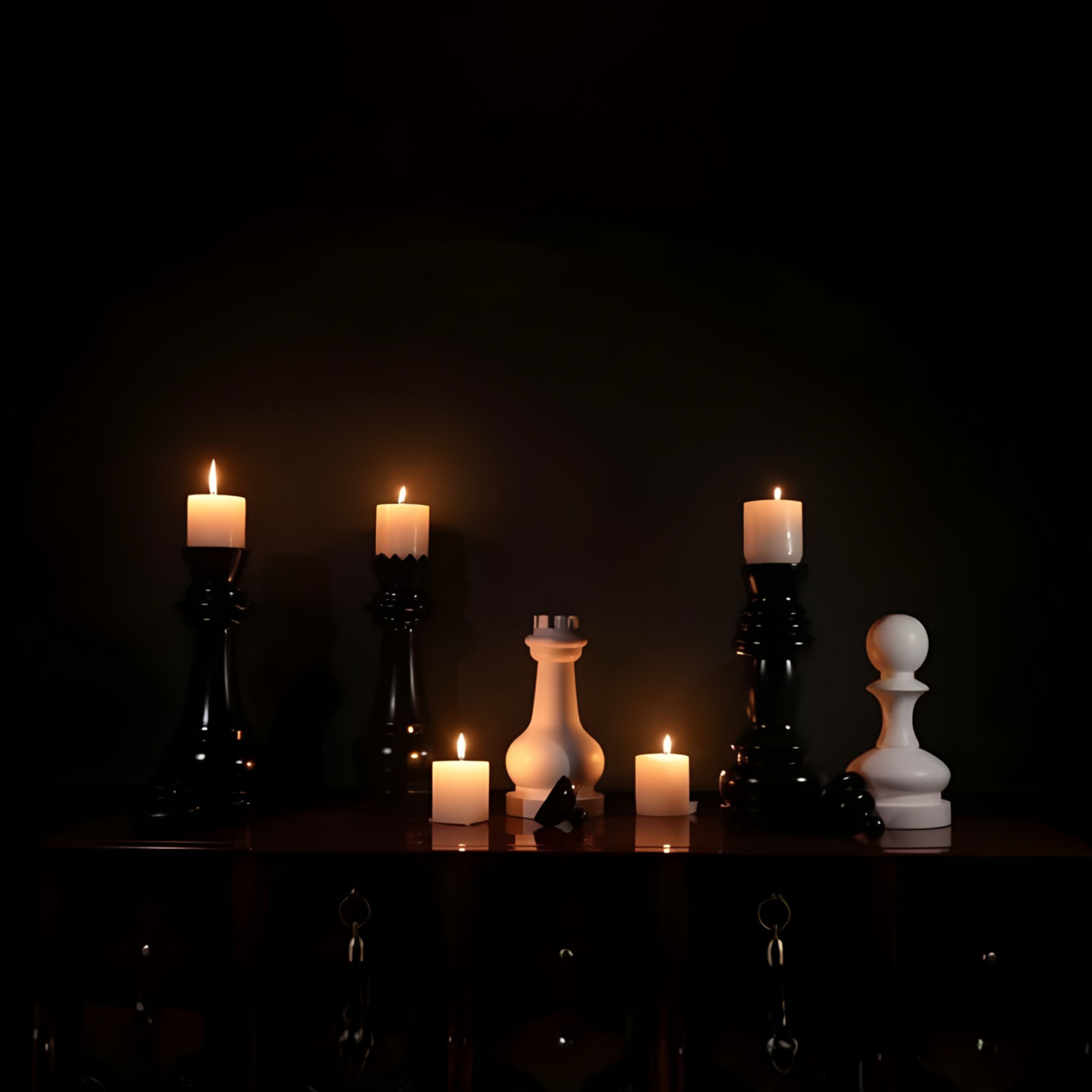 Checkmate Candle Holders (Set of 6)