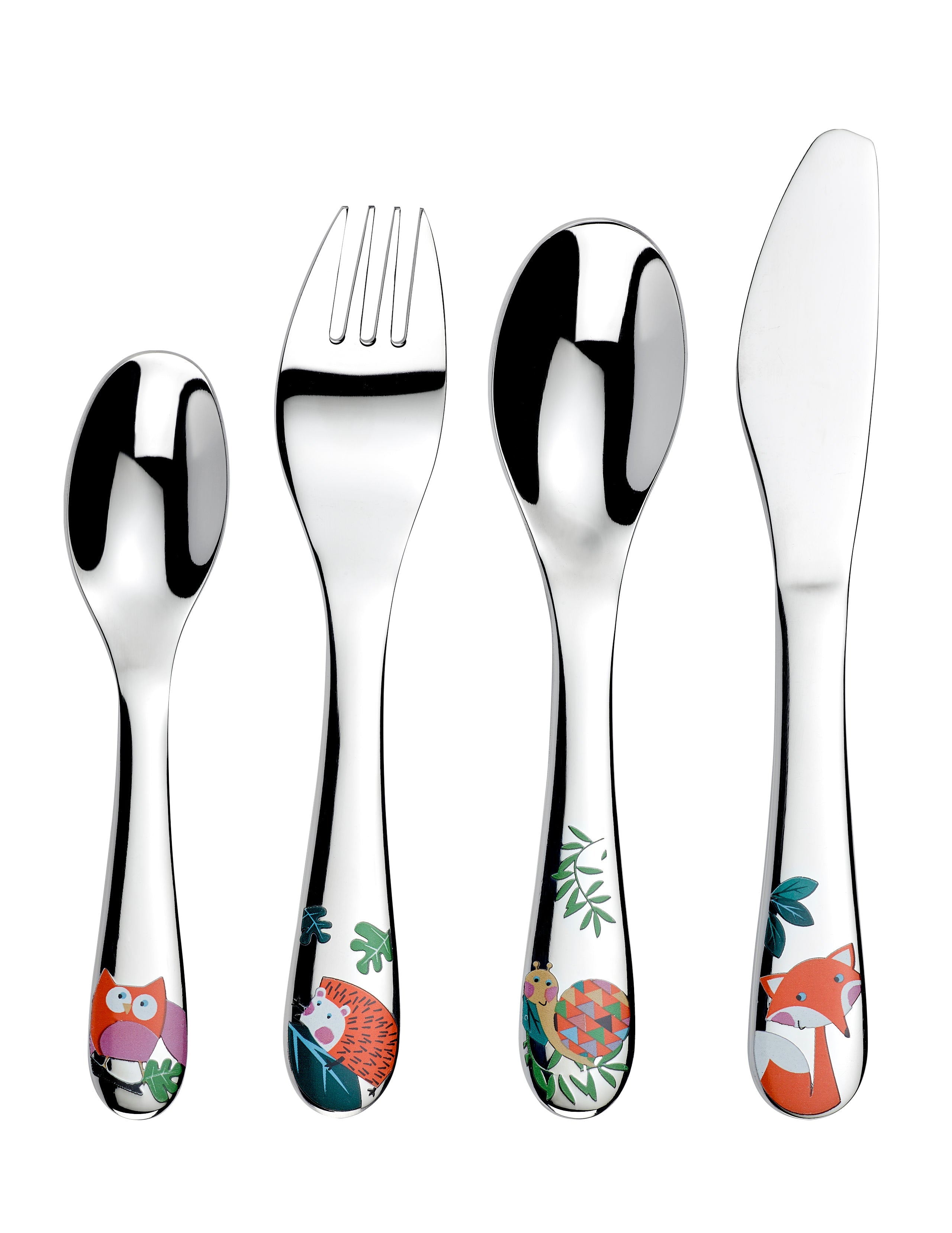 Cherish Me - Woodland 4 Piece Child's Cutlery Set