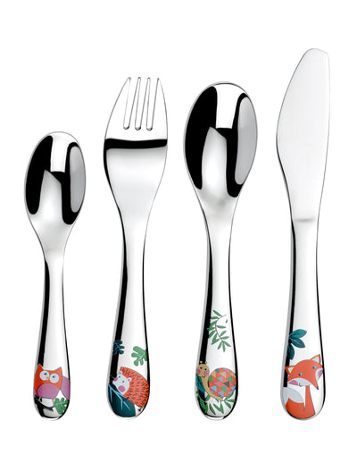 Cherish Me - Woodland 4 Piece Child's Cutlery Set