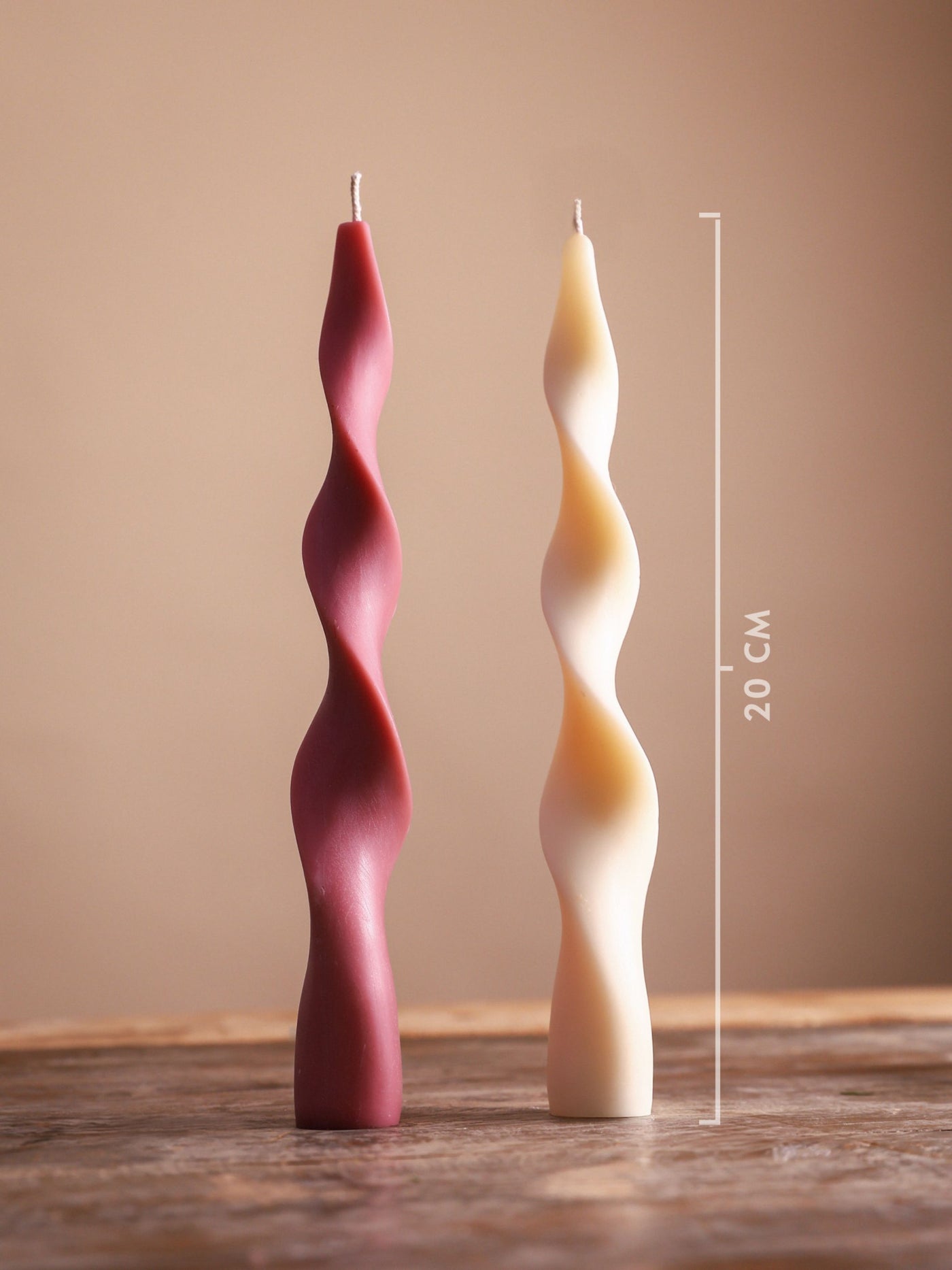 Spiral Taper Candles Set of 2