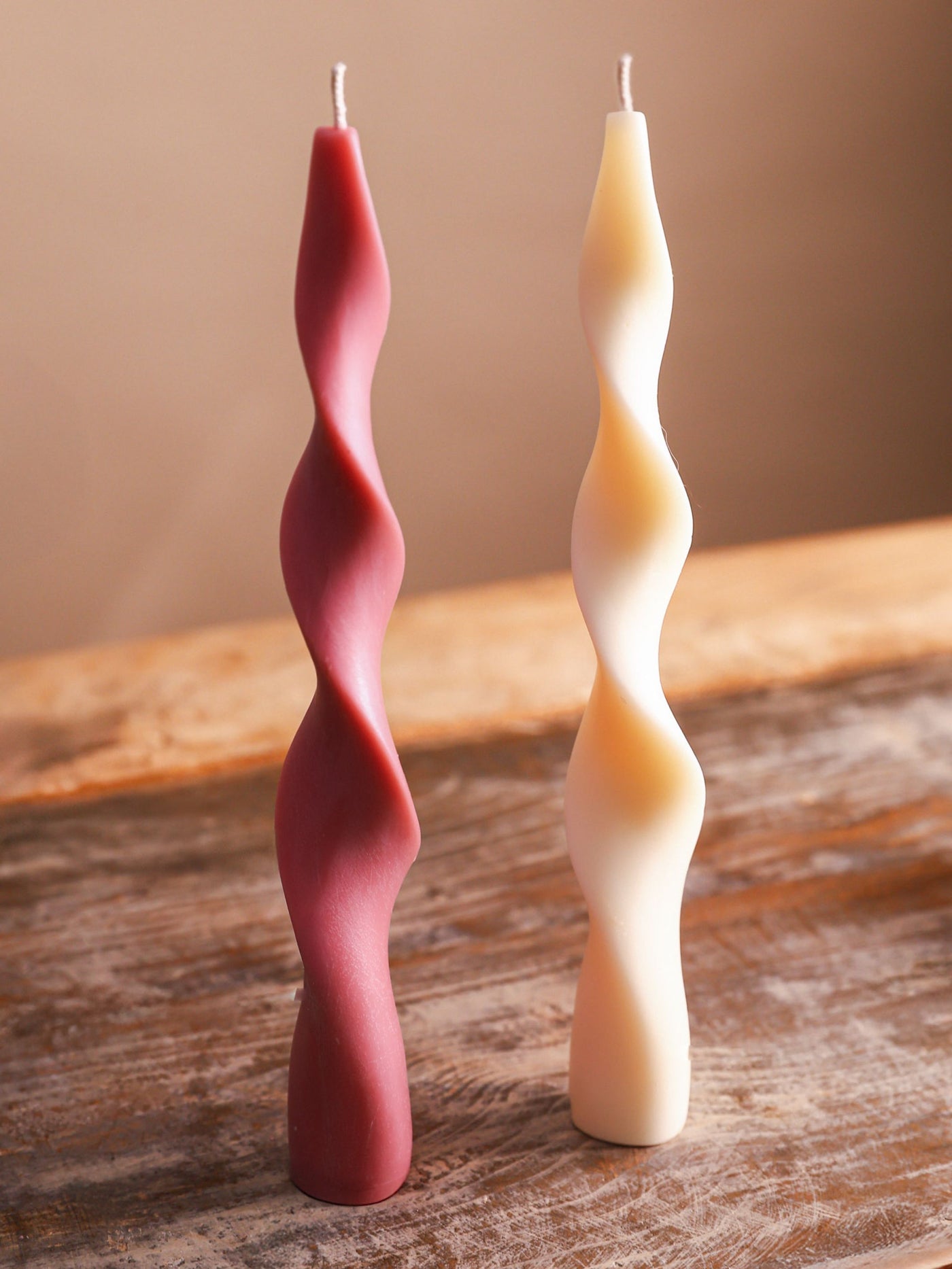 Spiral Taper Candles Set of 2