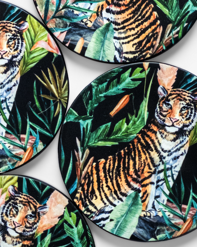 Ranthambore Hardwood coasters