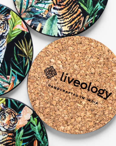 Ranthambore Hardwood coasters