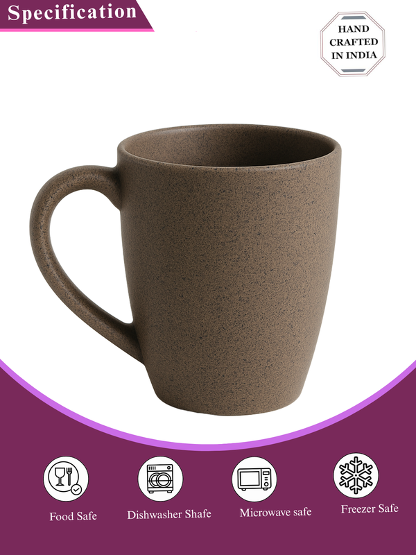 Latte Brown Ceramic Coffee Mug – 350ML