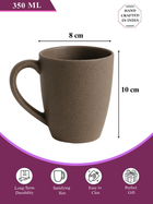 Latte Brown Ceramic Coffee Mug – 350ML
