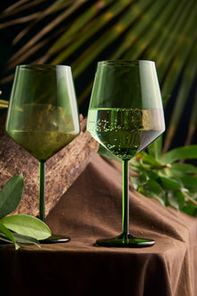 Coloured Tube Wine Glass  | 400 ml