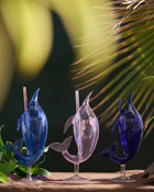 Coloured Dolphin Sip Cocktail | Set of 1, 2, 4, 6