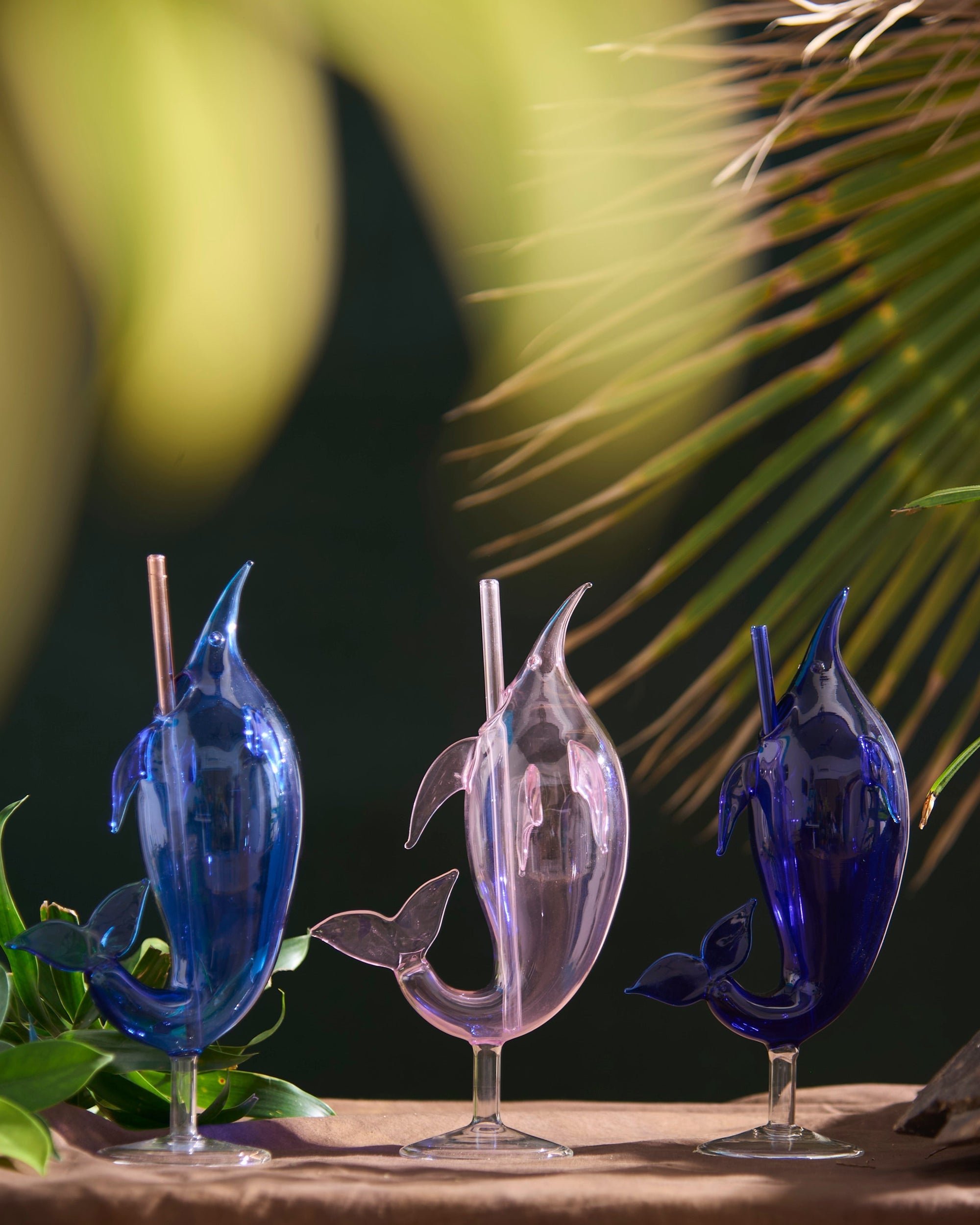 Coloured Dolphin Sip Cocktail | Set of 1, 2, 4, 6