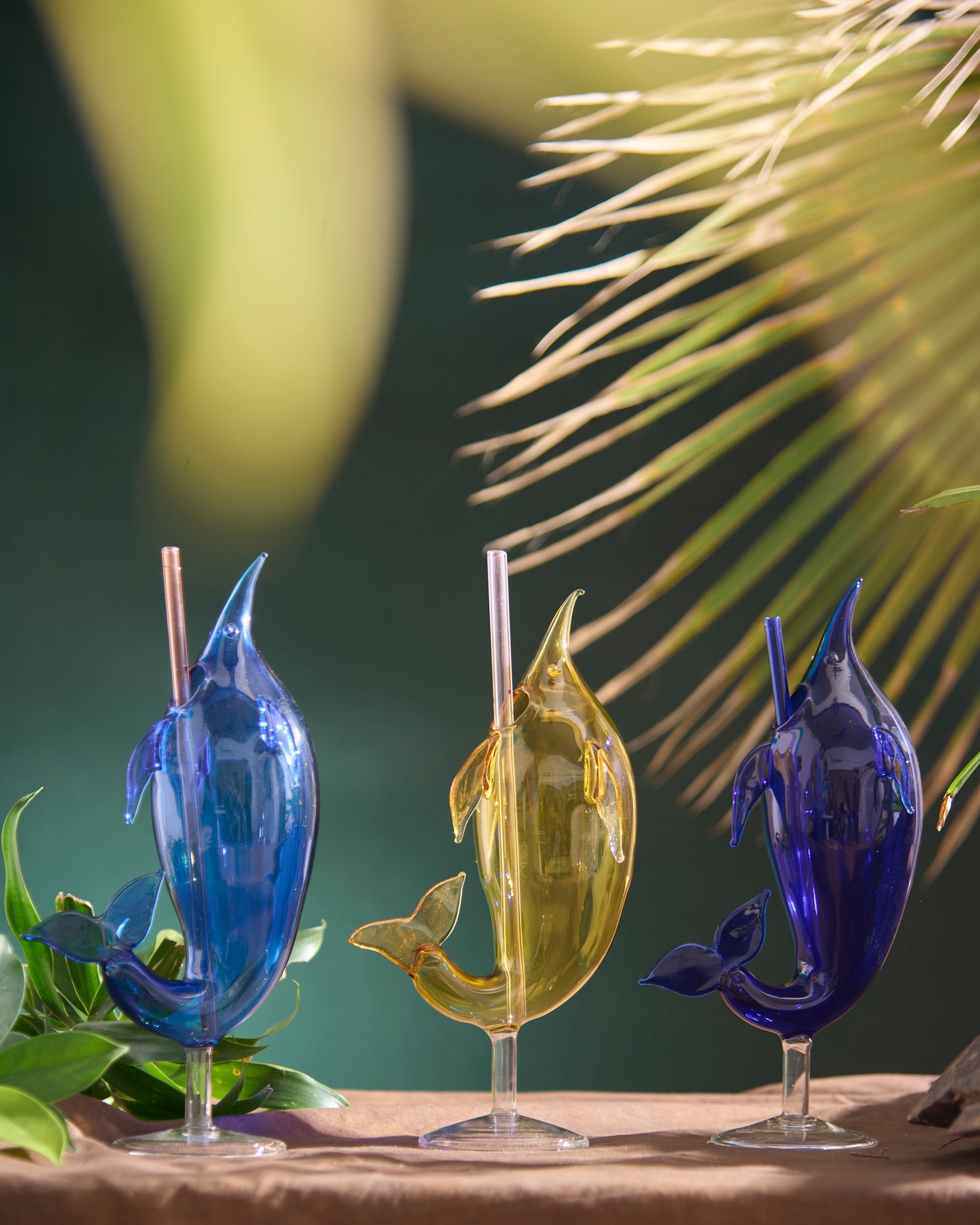 Coloured Dolphin Sip Cocktail | Set of 1, 2, 4, 6