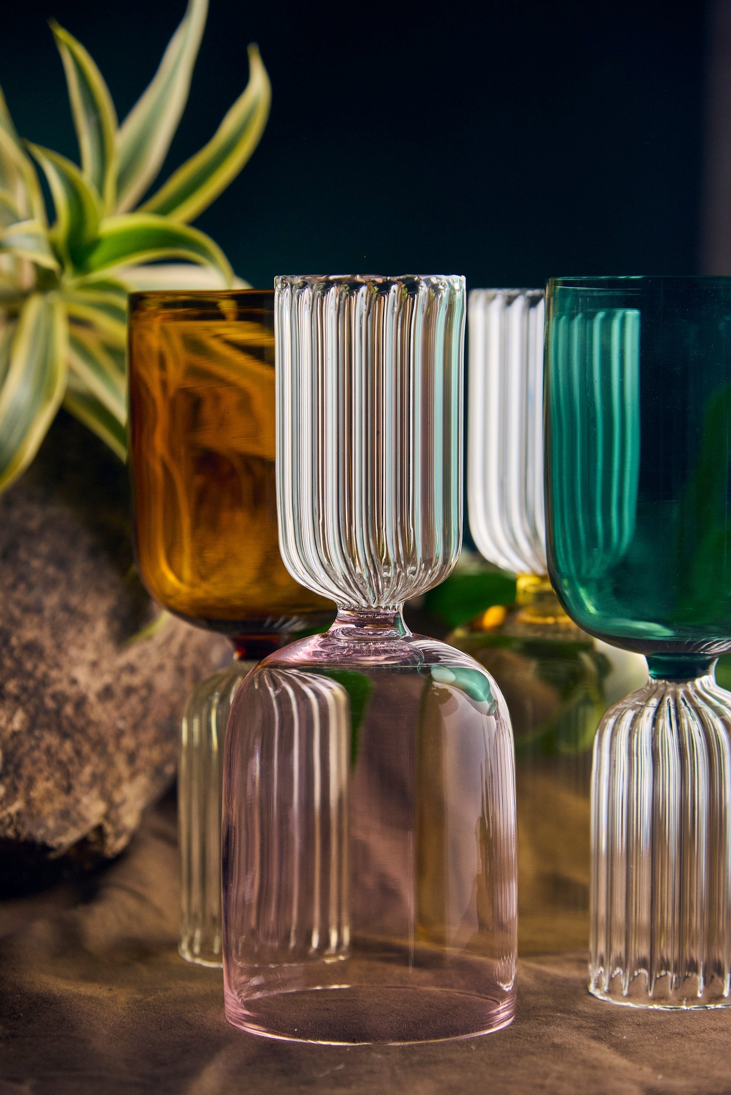 Coloured Modesty Magic Designer Glass | 325 ml | Set of 2, 4, 6