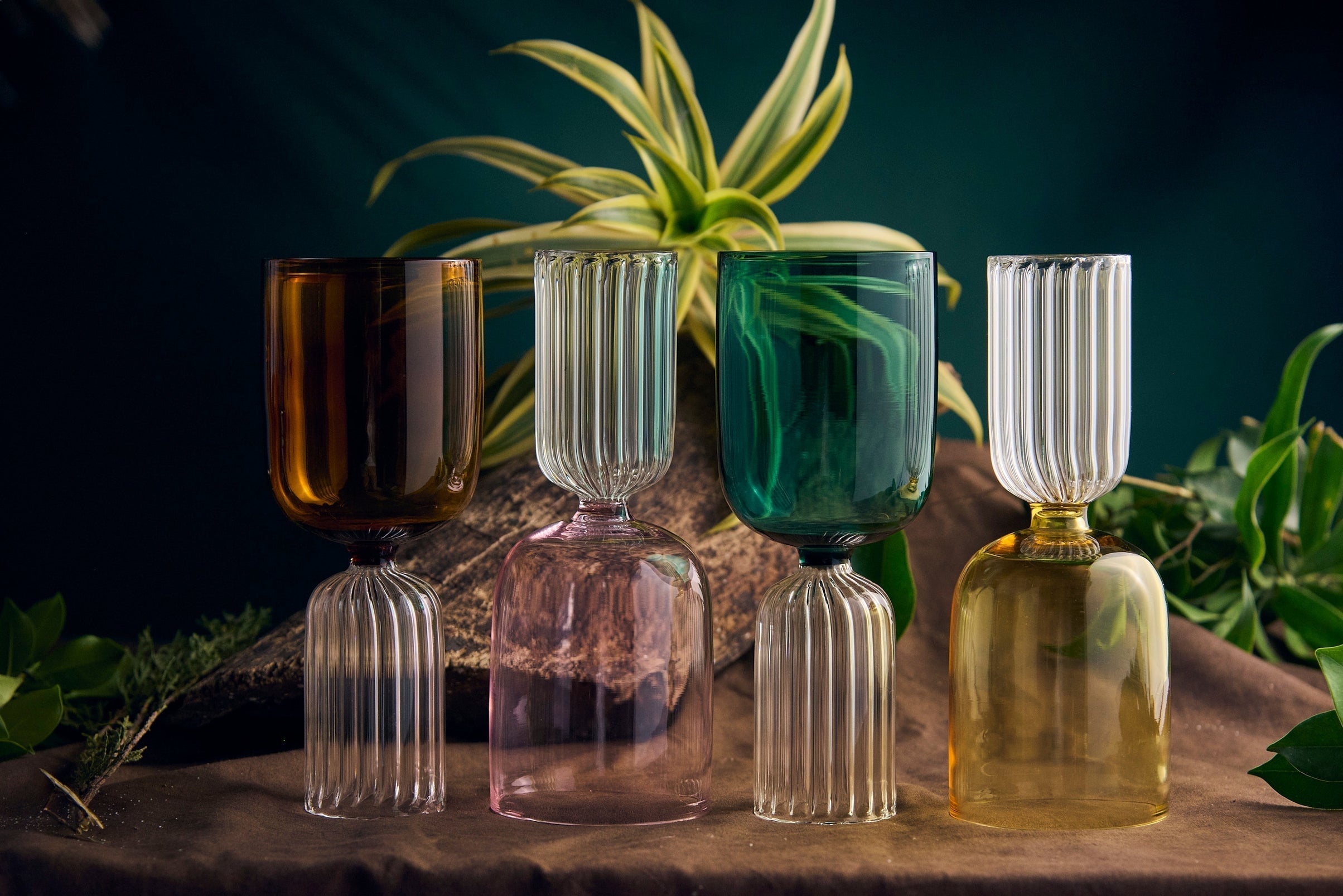 Coloured Modesty Magic Designer Glass | 325 ml | Set of 2, 4, 6