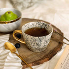 Splatter Gold Handle Cup