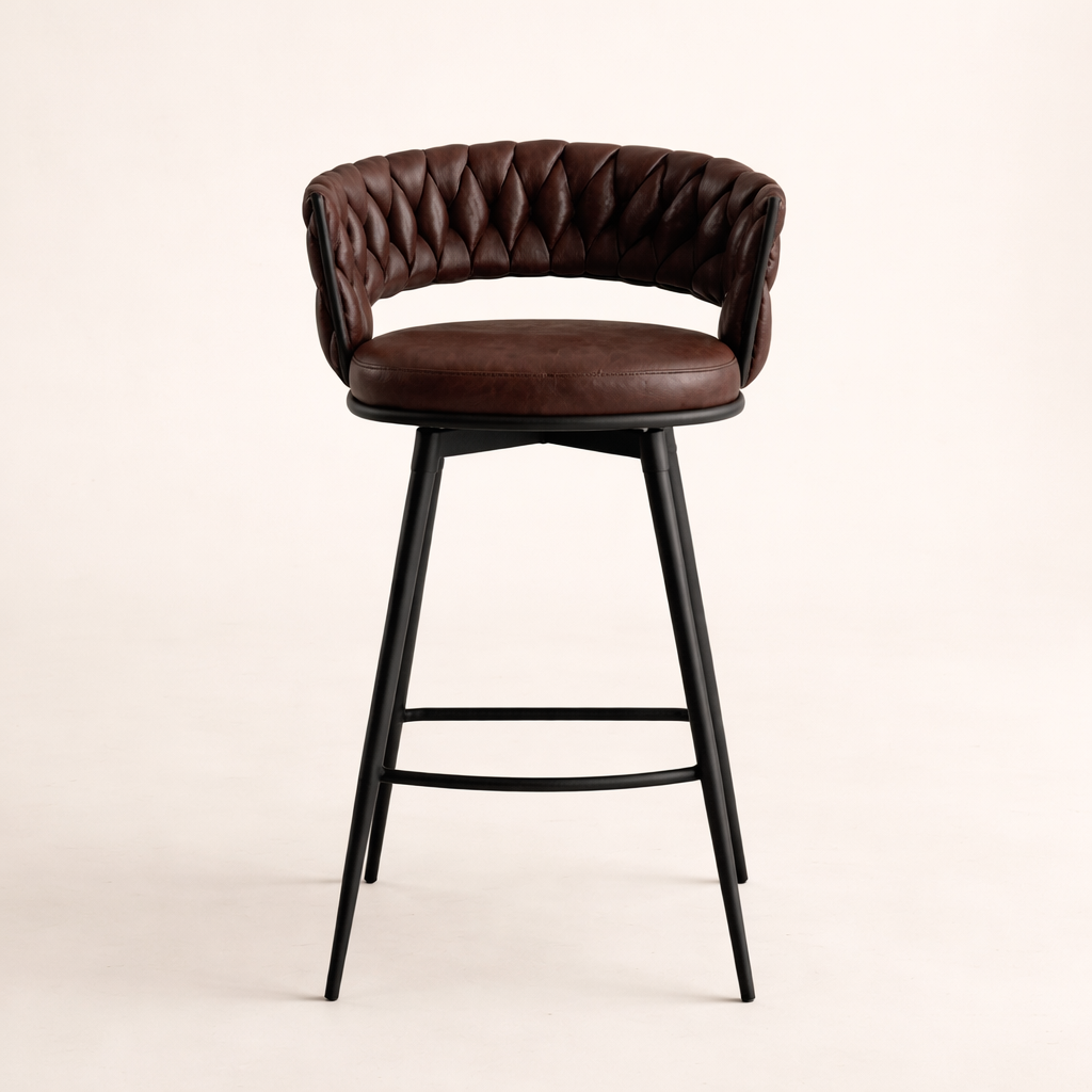 Presley Bar Stool - Dark Brown