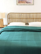 Herringbone 1 Double Duvet Cover - (Green)