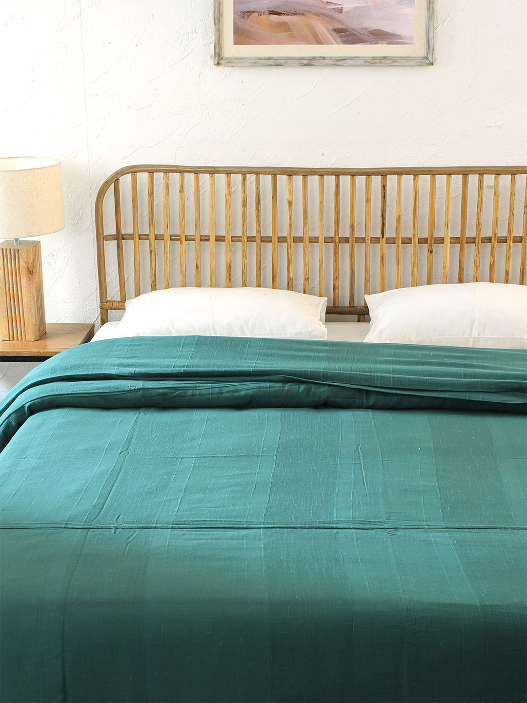 Herringbone 1 Double Duvet Cover - (Green)