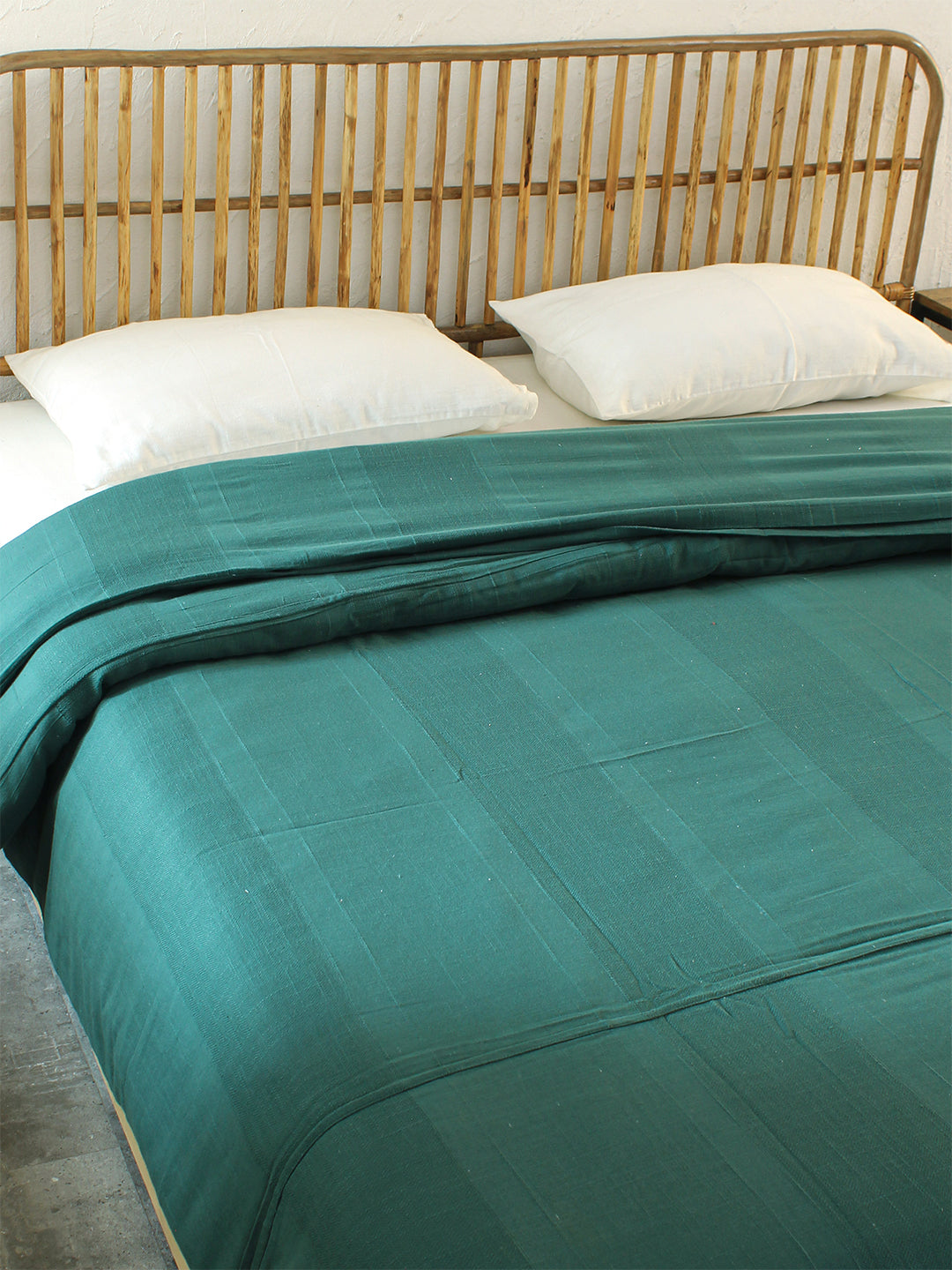 Herringbone 1 Double Duvet Cover - (Green)