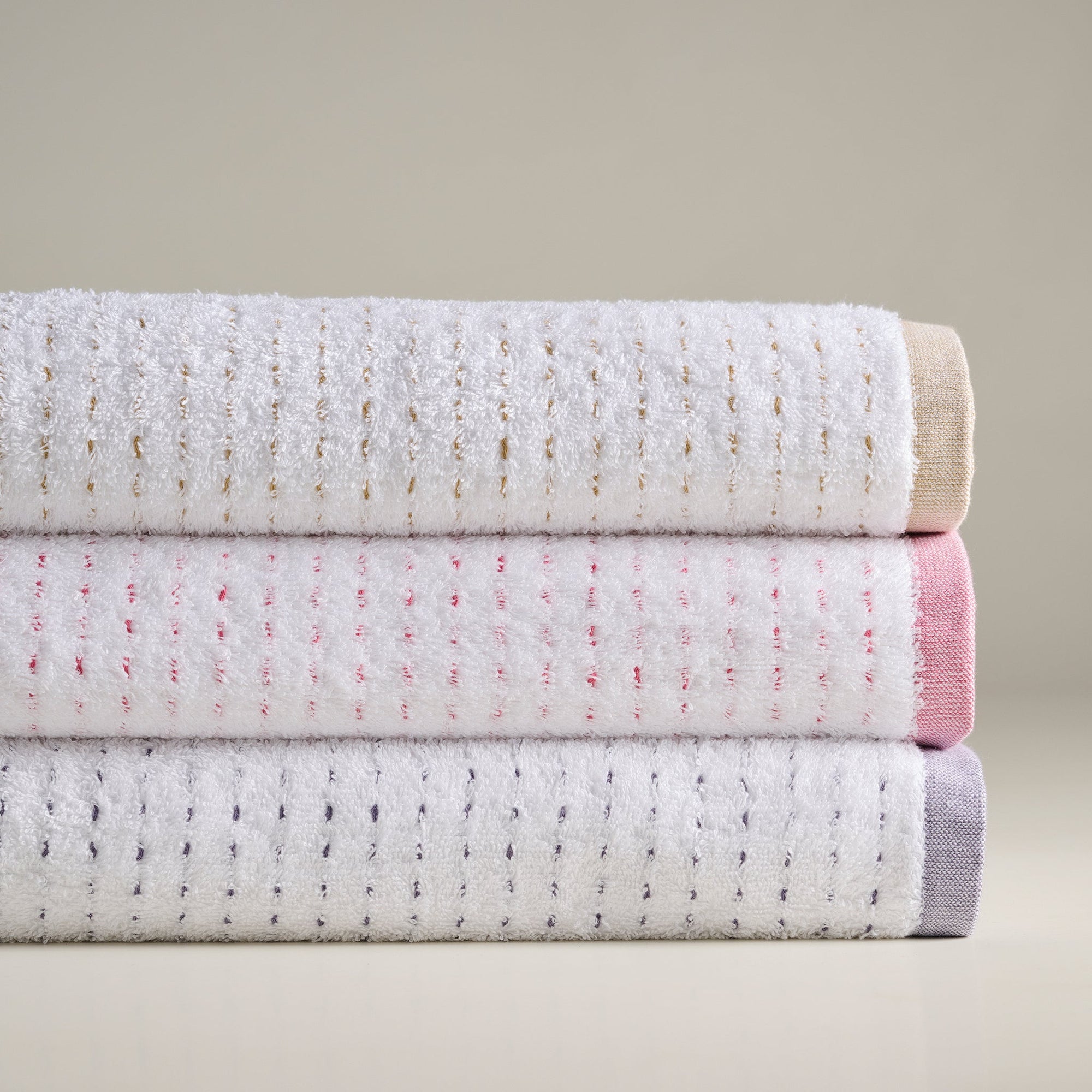 Drizzle | Cotton | Dobby Stripe Terry | Bath Towel