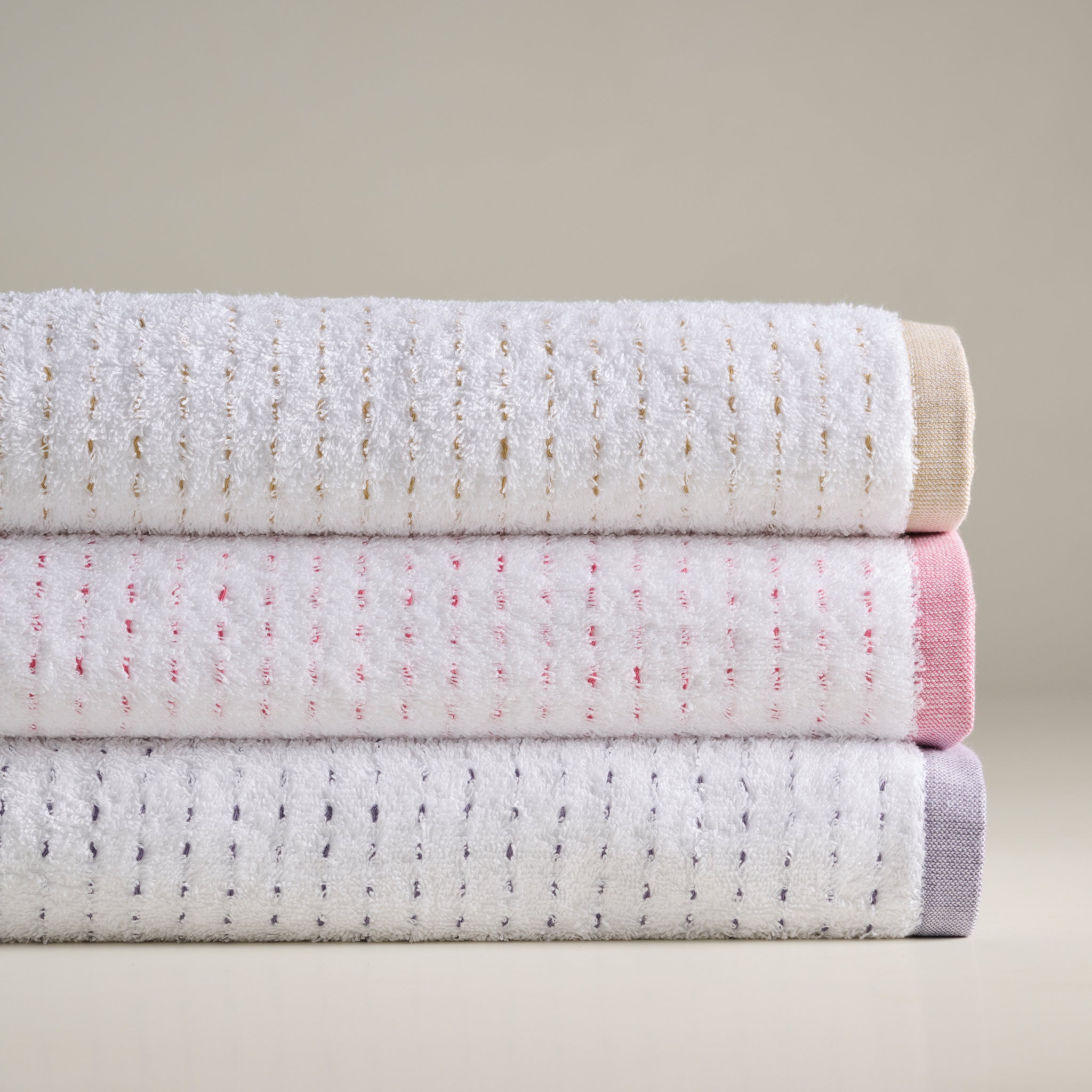 Drizzle | Cotton | Dobby Stripe Terry | Bath Towel
