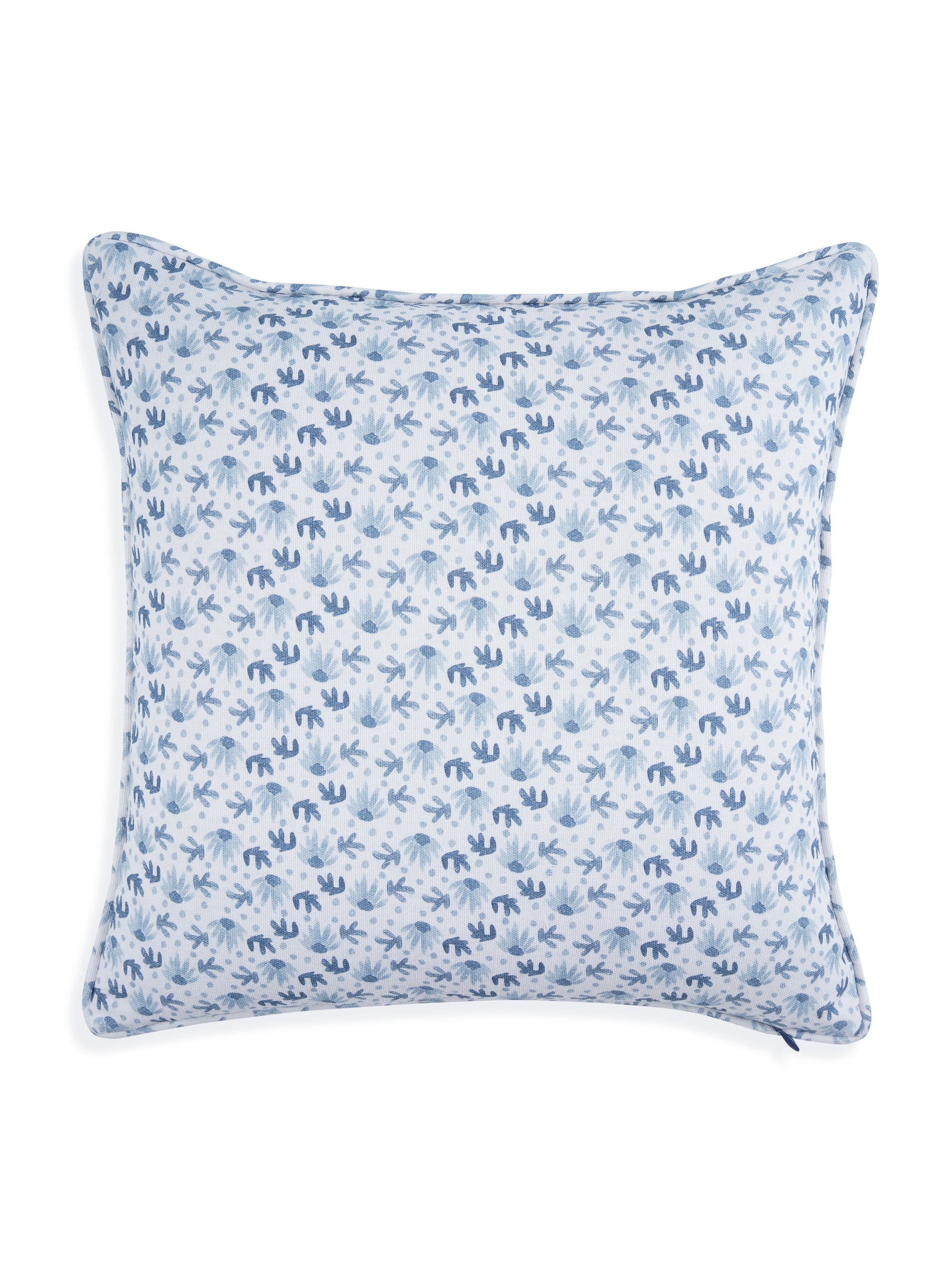 Khwaab Terracotta Garden Grid Cushion Cover -  16" x 16"