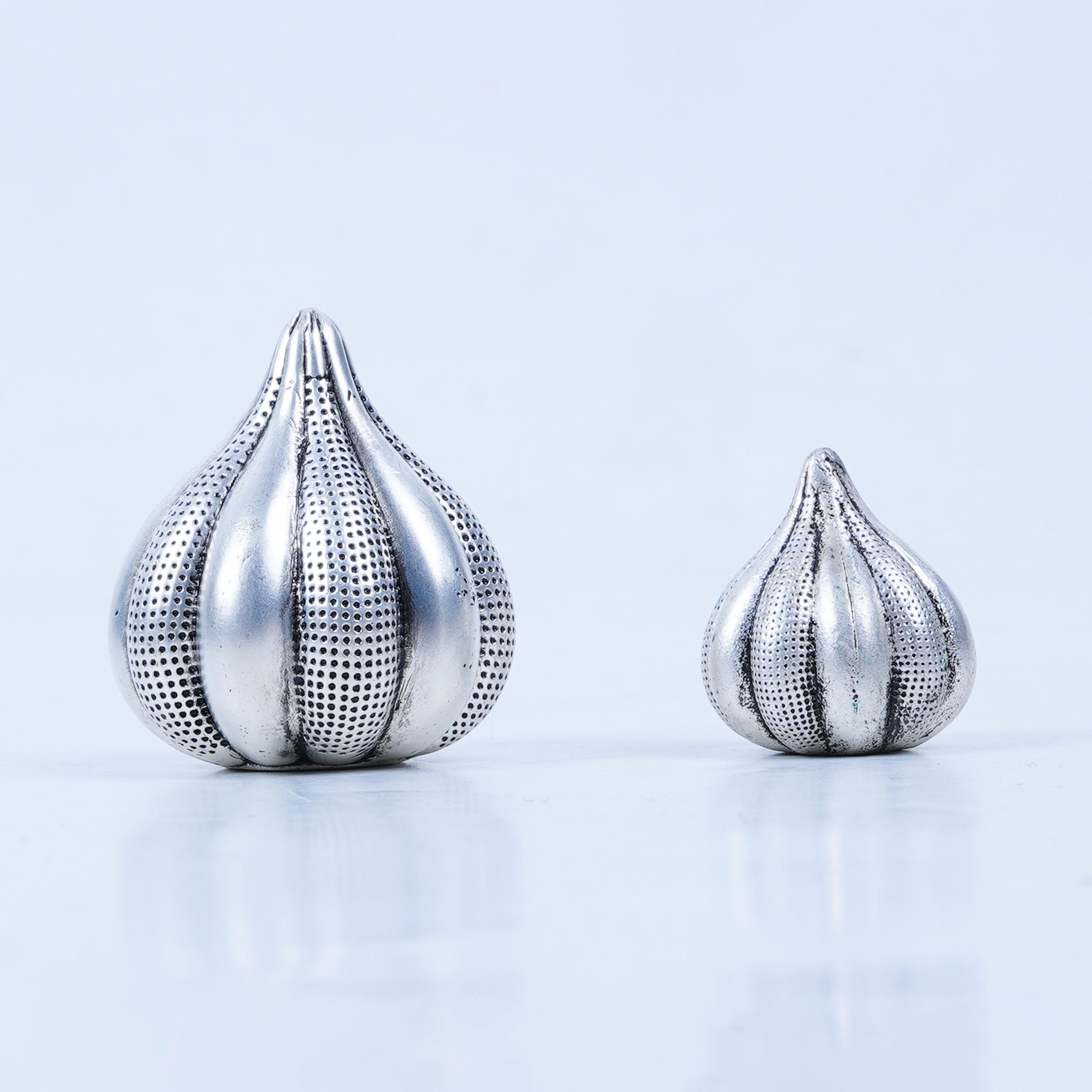 Set of Two Silver Modaks – Divine Elegance