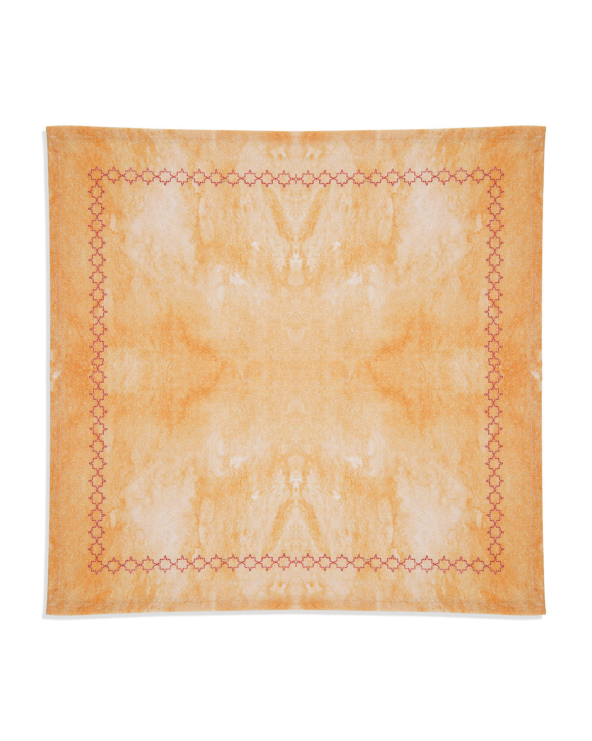 Miyana Yellow Embroidered Napkin - 16"X16"